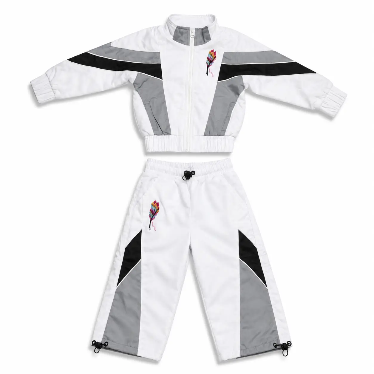 D0702CE9-9DE0-4962-AFC6-BC06769CC67C Kids Windbreaker Set in a red, white, and blue colorway