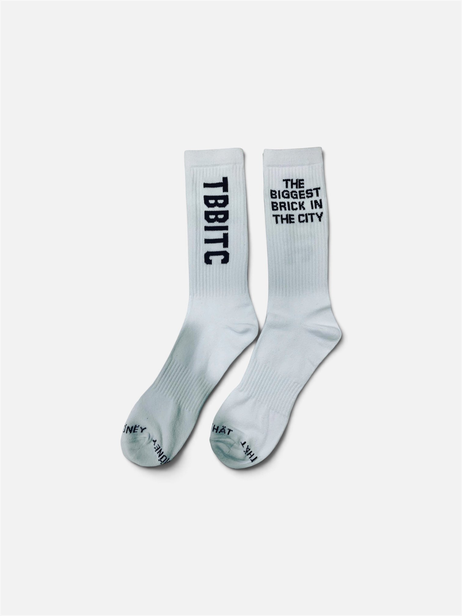 Photoroom_20260814_143534 TBBITC socks with bold branding available in multiple colors.