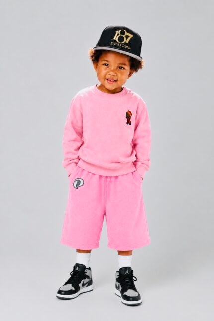 Kids Long Shorts with a relaxed mid-calf fit