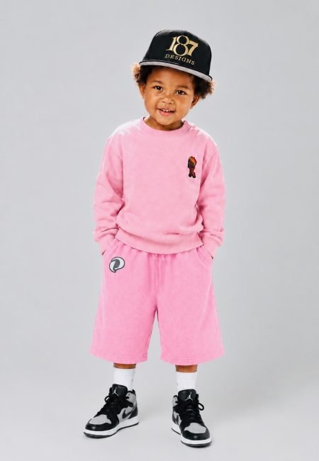 Kids Long Shorts with a relaxed mid-calf fit